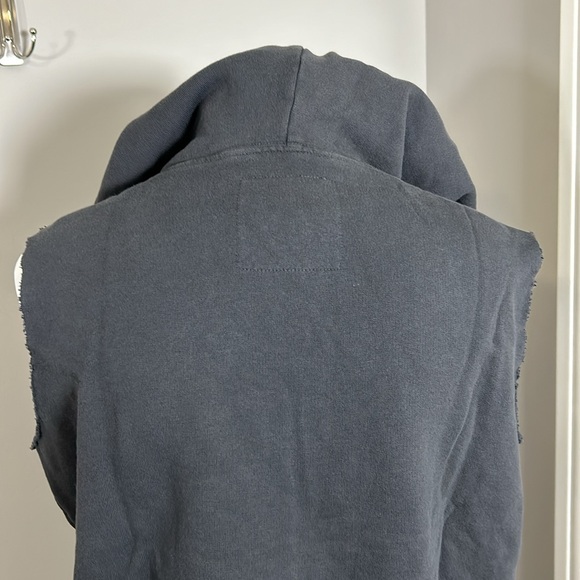 Frank and Eileen Womens Capelet Sleeveless Pullover Hoodie Gray Sz L NEW - Picture 7 of 12